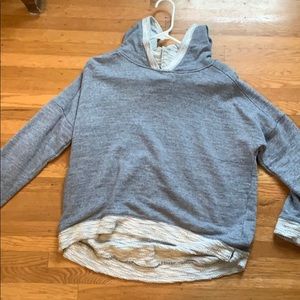 Blue/Gray pullover hoodie
